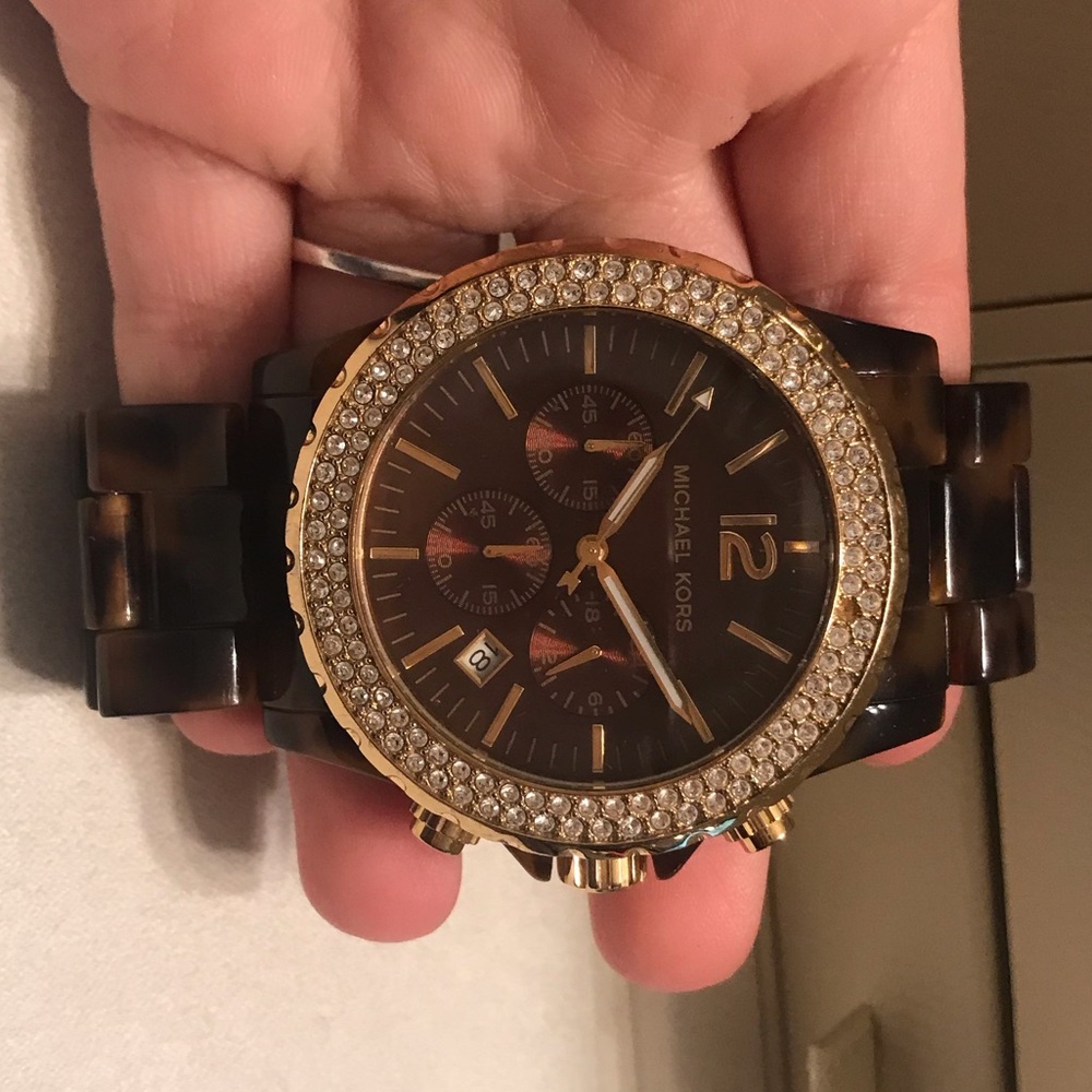 Beautiful Tortoise Micheal Kors Watch